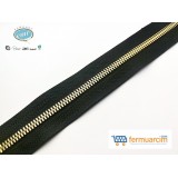 METAL GOLD DİŞ ÇANTA İÇİN SİYAH ŞERİT FERMUAR T5 (10 MT)